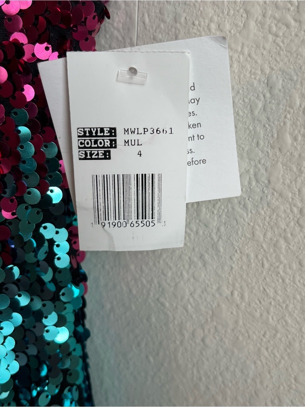 Marc New York NWT Rainbow Sequin Ombre Party Mini Dress Size 4 Homecoming - Picture 4 of 7
